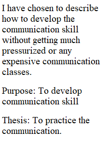 Process Speech Outline